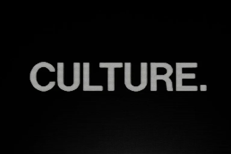a black background with the word culture written in white